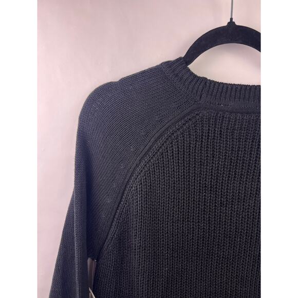 RD Style Rowca Cotton Blend Black Crew Neck Sweater Stitch Fix Exclusive - Picture 12 of 14